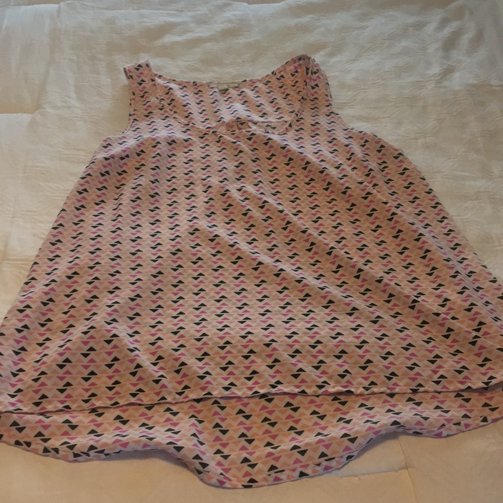 Adorable print tank blouse